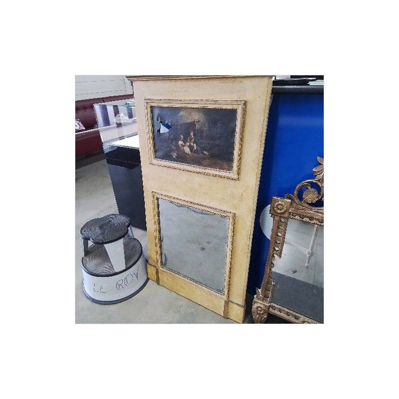 MIROIR TRUMEAU TOILE A RESTAURER