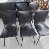 CHAISES DESIGN PIEDS COMPAS LOT DE 6