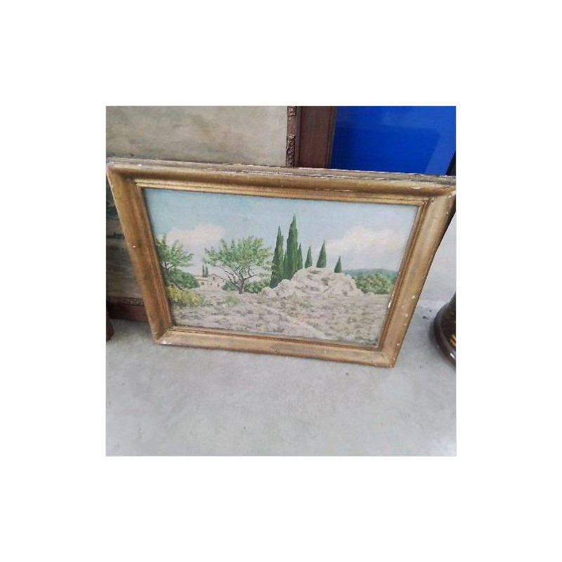 TOILE PAYSAGE SIGNÉE