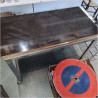 DESSERTE A ROULETTES VINTAGE PLATEAU PIVOTANT