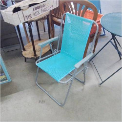 FAUTEUIL DE CAMPING BLEU CLAIR
