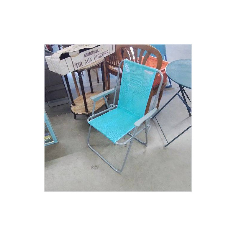 FAUTEUIL DE CAMPING BLEU CLAIR