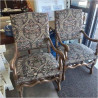 PAIRE FAUTEUILS STYLE LOUIS XIII