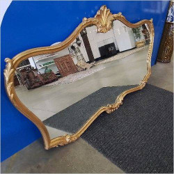 MIROIR DORE ENFILADE 165CM