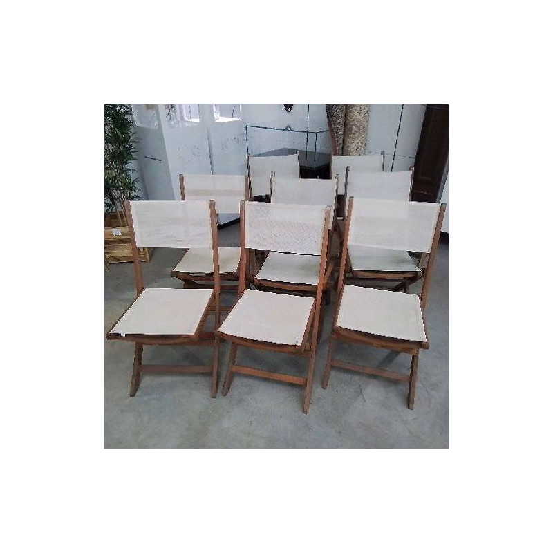 ENSEMBLE 4 FAUTEUILS 4 CHAISES DE JARDIN 