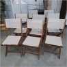 ENSEMBLE 4 FAUTEUILS 4 CHAISES DE JARDIN 