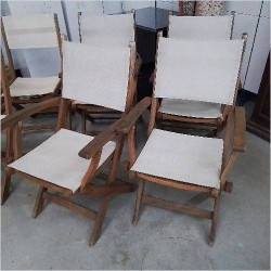 ENSEMBLE 4 FAUTEUILS 4 CHAISES DE JARDIN 
