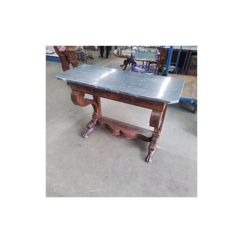 CONSOLE DESSUS MARBRE GRIS 