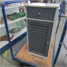 MEUBLE SDB 1 PORTE 1 TIROIR GRIS/BLANC