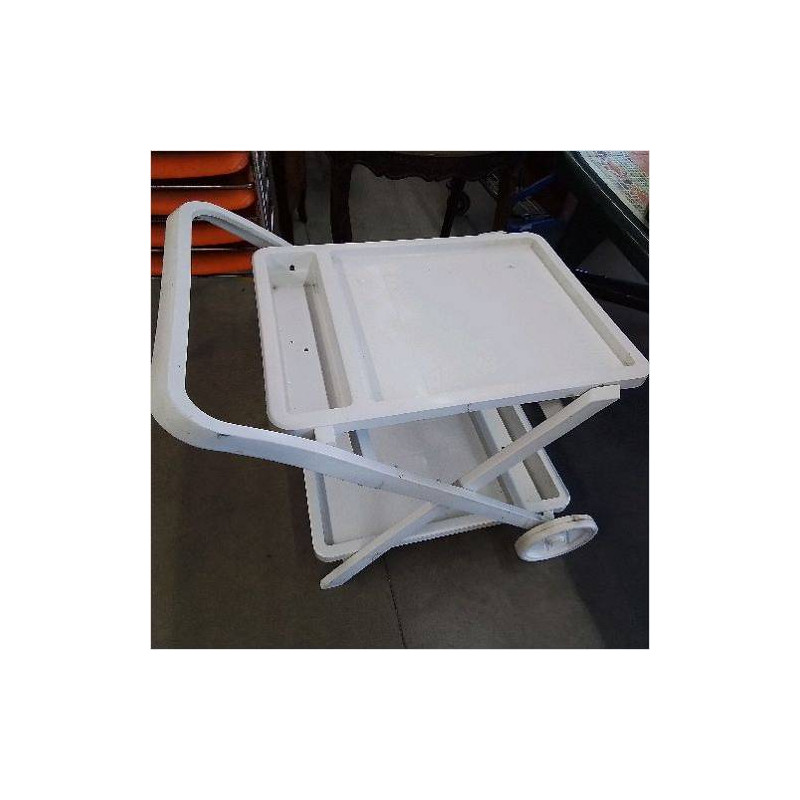 DESSERTE PLASTIQUE BLANCHE