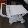 DESSERTE PLASTIQUE BLANCHE
