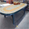 TABLE DE JARDIN MOTIF STYLE MOSAIQUE