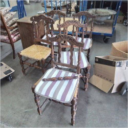 CHAISE PAILLEE ANCIENNE A...