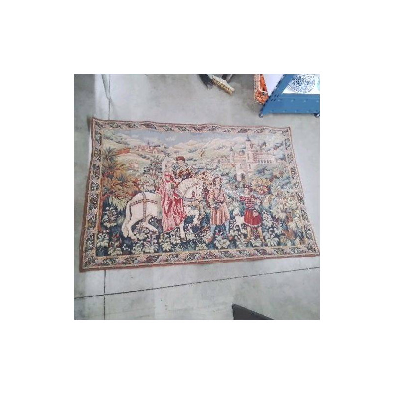 TAPISSERIE CHEVAL CHATEAU