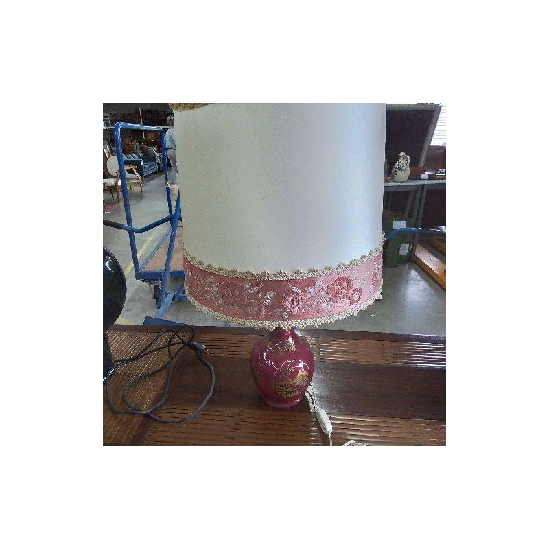 LAMPE ROSE DECOR ASIATIQUE