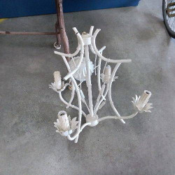 LUSTRE BLANC BAMBOU
