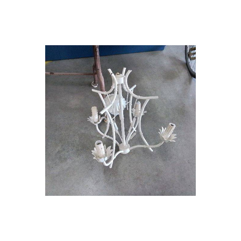 LUSTRE BLANC BAMBOU
