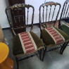 PAIRE DE CHAISES NAP III TAPISSÉES