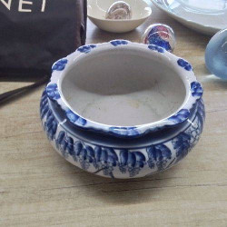 VIDE POCHE BLANC BLEU