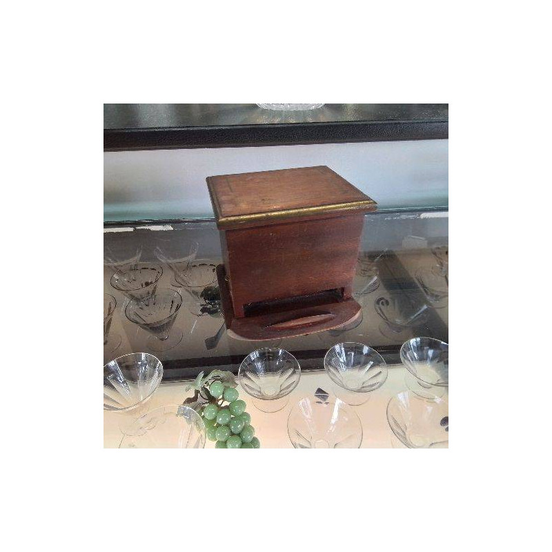 DISTRIBUTEUR CIGARETTES MARQUETTERIE LAITON