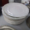 SERVICE ASSIETTES BLANCHES ANCIENNES