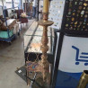 PIED DE LAMPE EN BOIS DORÉ 