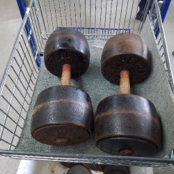 PAIRE D’ALTÈRES AVEC POIDS