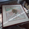 CADRE ROUGE DESSIN ET ECRITURE