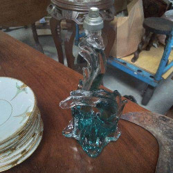 PIED DE LAMPE BLEU