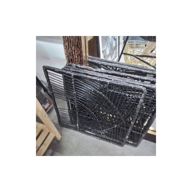 LOT 4 DECO MURALES EN OSIER NOIR