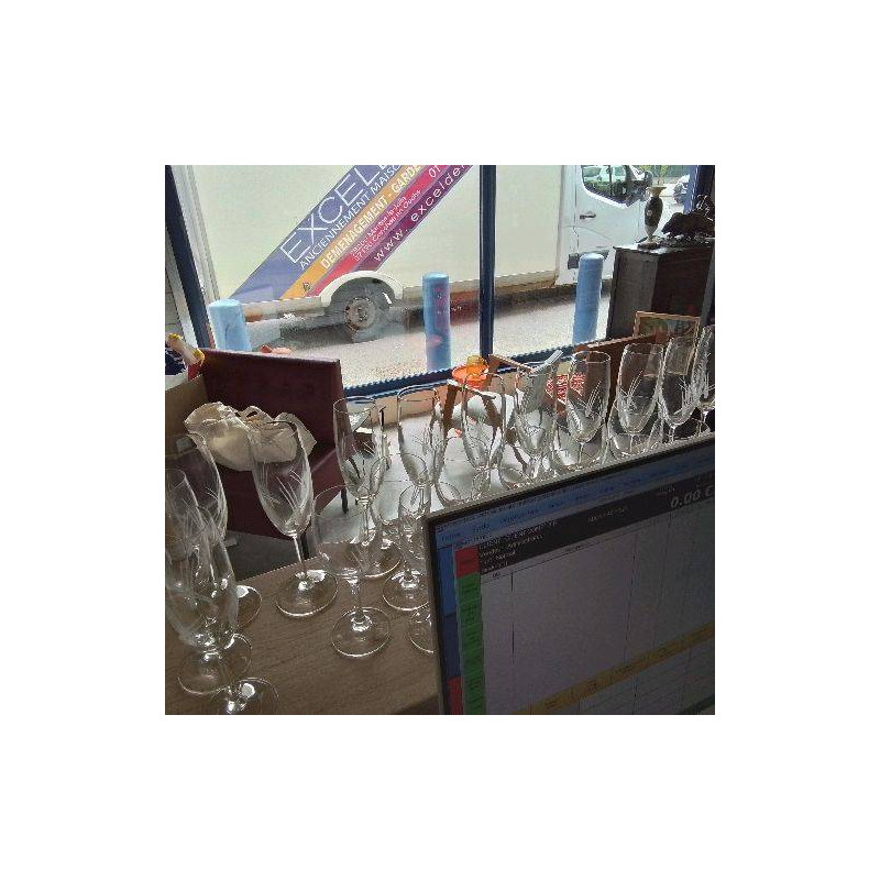 23 VERRES CRISTAL KLEIN 