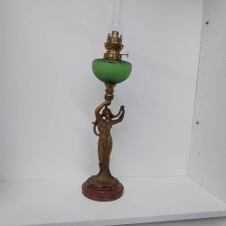 LAMPE ART NOUVEAU REGULE...
