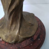 LAMPE ART NOUVEAU REGULE SIGNÉE BRUCHON