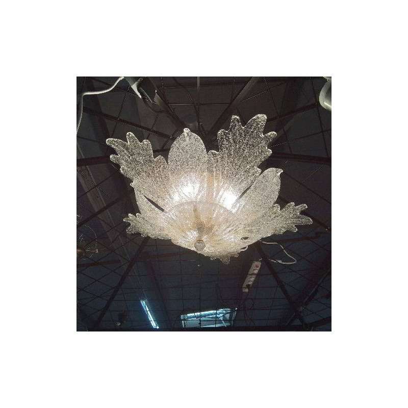 PLAFONNIER MURANO FEUILLES