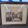 CADRE BRETON SCENE DE VILLAGE