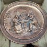 ASSIETTE EN CUIVRE DÉCORATIVE