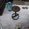 BOUGEOIR EN FER FORGÉ