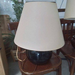 LAMPE BOIS NOIRE 