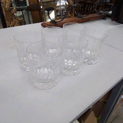 6 VERRES A WHISKY EN CRISTAL 