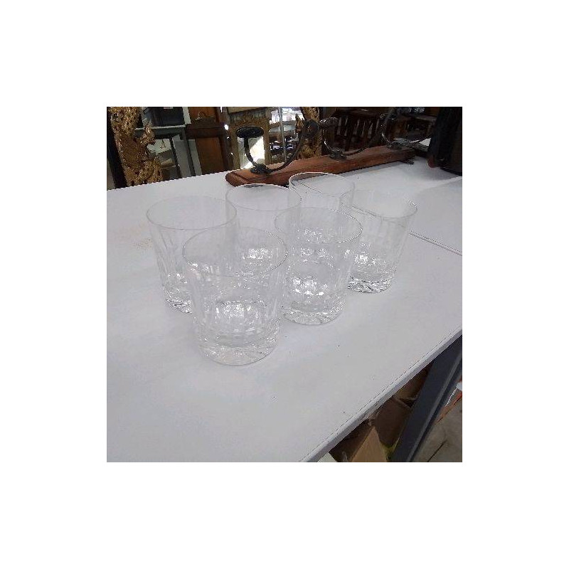 6 VERRES A WHISKY EN CRISTAL 