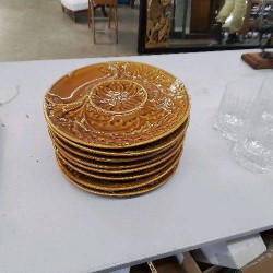 8 ASSIETTES GIEN 