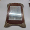 MIROIR CADRE BOIS LAITON