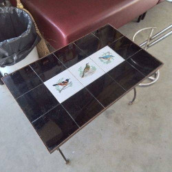 TABLE BASSE OISEAUX 