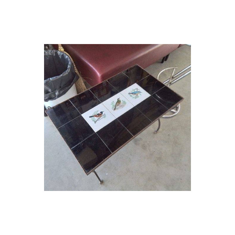 TABLE BASSE OISEAUX 