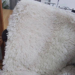 TAPIS BLANC FOURRURE TOUT...