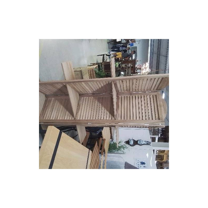 PARAVENT PERSIENNE 3 ETAGERES BOIS 