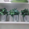 PLANTE ARTIFICIELLE PM AVEC CACHE POT ZINC 