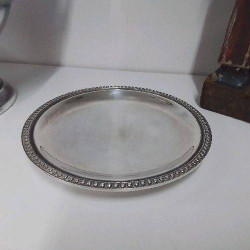 SOUCOUPE METAL ARGENTÉ 