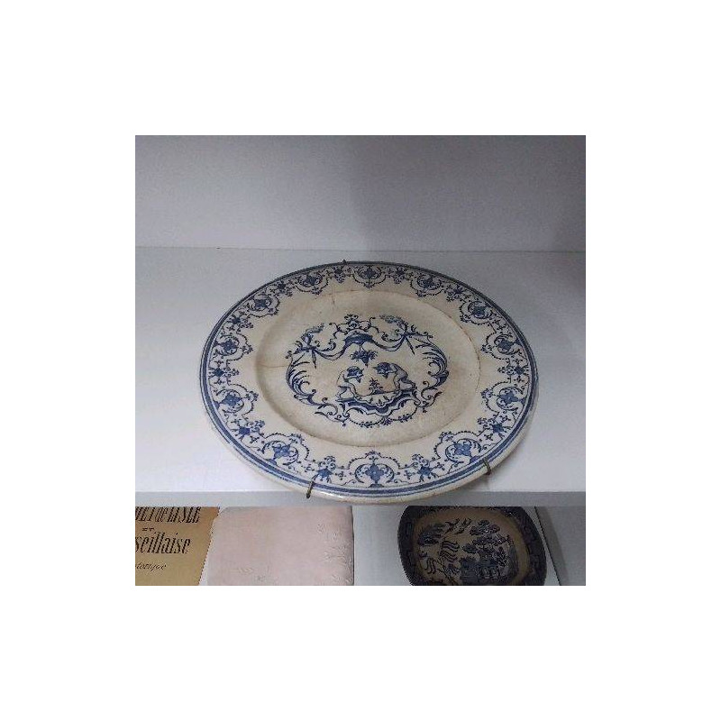 ASSIETTE DECO MOUSTIERS ANCIENNE 