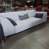 CANAPE 3/4 PLACES TISSU GRIS CLAIR 2,20 METRES
